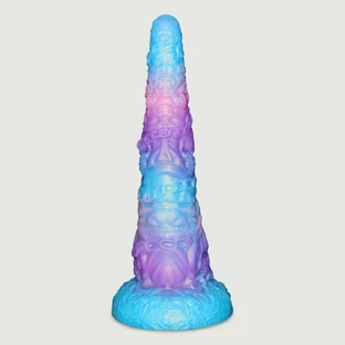 Consolador Anal de Silicona 39 x 7 cm - Rosa/Azul