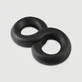 Infinite Hard On Liquid Silicone Flexibele Cock Ring 42 mm - Zwart