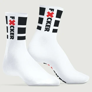 FUCKER Socken - Weiß - 39-45