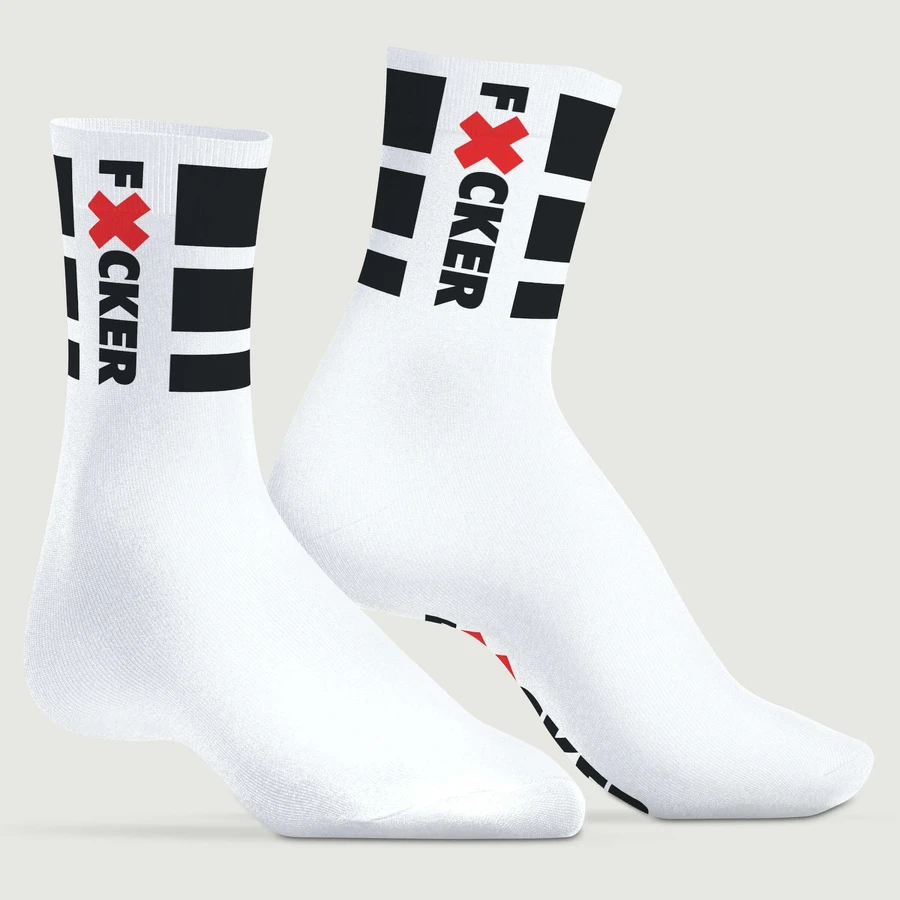 FUCKER Socken - Weiß - 39-45