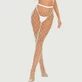 Pantys de rejilla Fashion Sparkle - Blanco - Talla única