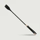 Crop de piel con detalles dorados y asa texturizada 45 cm - Negro