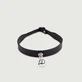 Glockenhalsband mit Schnalle - Schwarz