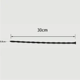 300 x 8 mm Silicone Urethral Sound - Noir