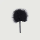 Feather Tickler With Handle - Black