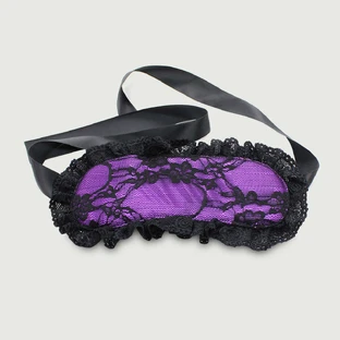 Venda de encaje satinado - Morado