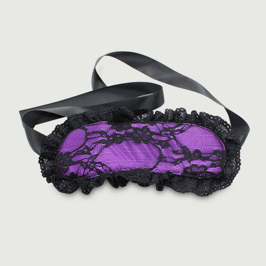 Venda de encaje satinado - Morado