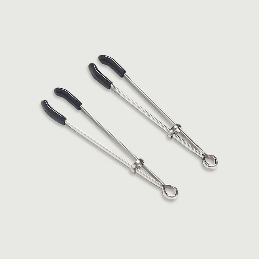 Nippelklemmen mit einstellbarem Druck - Silber