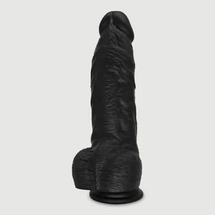 Arlan 23,5cm Silicone Gode réaliste avec boules et ventouse - Noir