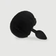 Kleiner Bunny Tail Butt Plug aus Silikon für Anfänger - Schwarz