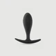 Anal Beginner's Droplet Plug Anal de Silicona - Negro