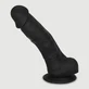 Percy 18 cm Gode réaliste en silicone avec boules et ventouse - Noir