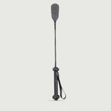 Lederschere mit geflochtenem Griff und abgerundeter Spitze 44,5 cm - Schwarz