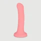 Leon 18 cm Smooth Curved Classic Silicone Dildo with Suction Cup - Pink