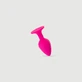 Anal Collection Golvende medium siliconen buttplug met zuignap - Roze