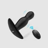 Arlo op afstand bedienbare prostaat siliconen vibrator - Zwart
