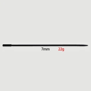 350 x 7 mm Silicone Urethraal Geluid - Zwart