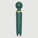 Ultra Vibe Vibrador Vara de Masaje de Silicona con Mango - Verde