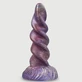 Spiraal Eenhoorn Silicone Dildo 17 x 5 cm - Veelkleurig