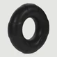 Forto F-33 Anillo para el pene grande de silicona de 25 mm - Negro