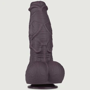 Get Real Dildo grande in silicone morbido con ventosa e palline 27 x 6,6 cm - Marrone