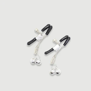Tepelklemmen Met Metalen Belletjes - Zilver