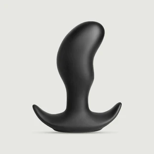 Anal Collection Butt Rocker Plug Anal de Silicona Curvo Mediano - Negro