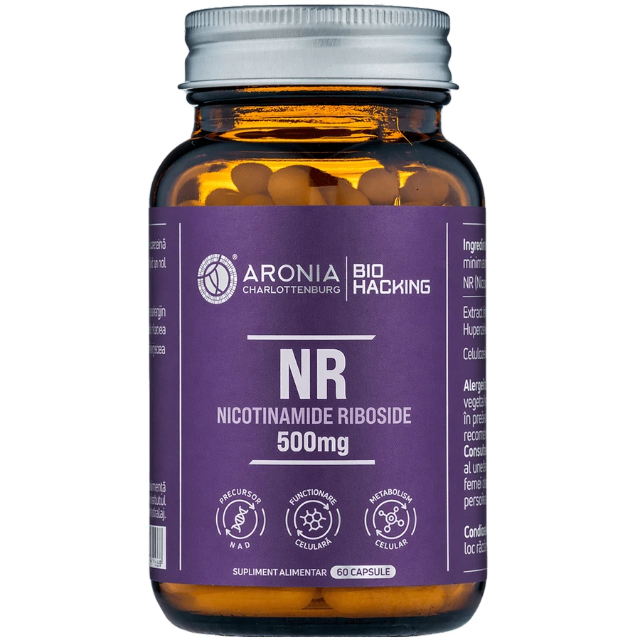 NR at 500 mg - 60 capsules supporting cellular energy, cognitive function and healthy aging | Bio Hacking