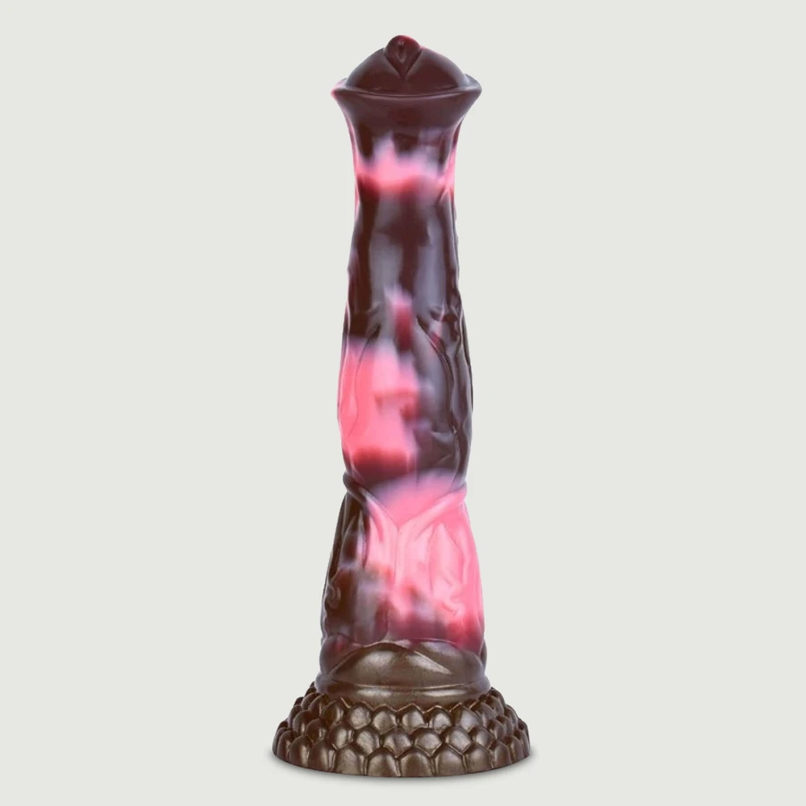 Consolador de silicona Bodulf XL Monster 25 x 6 cm - Rosa/Negro