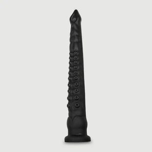 Silicone Octopus Tentacle Dildo with Suction Cup 52 x 7,5 cm - Black