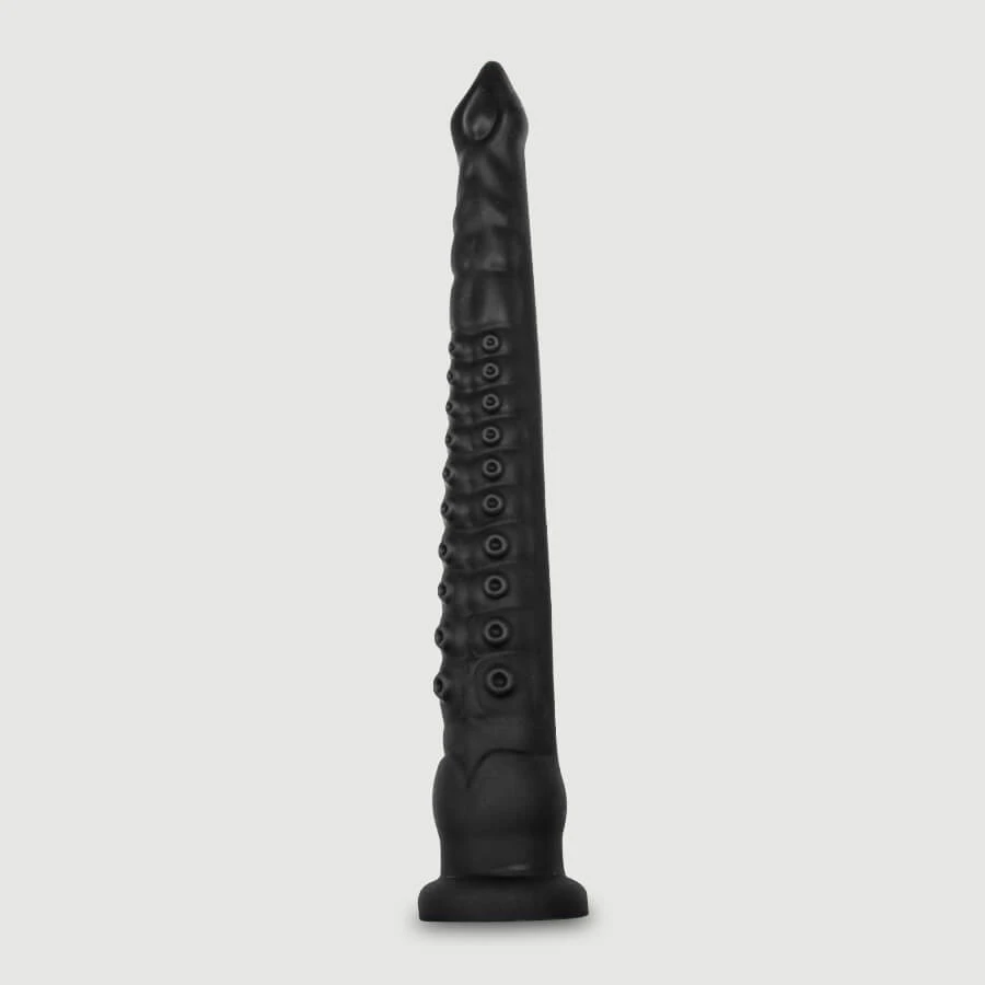 Silicone Octopus Tentacle Dildo with Suction Cup 52 x 7,5 cm - Black