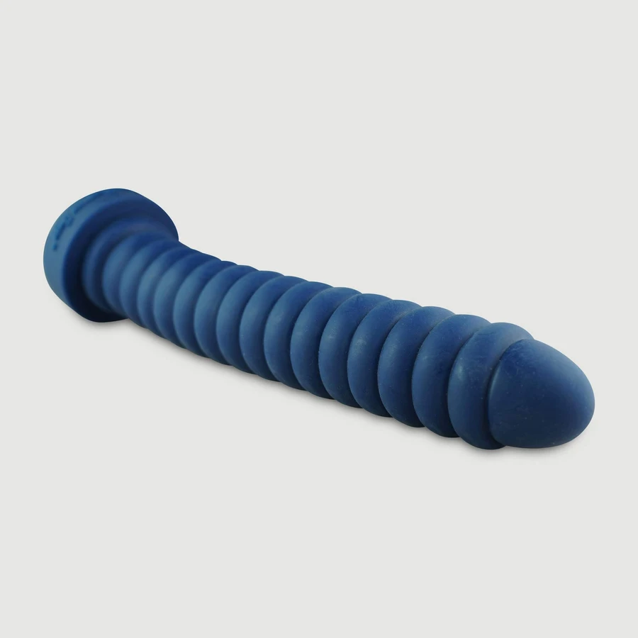 Butthole Tormentor Medium Platinum Silicone Anal Dildo 34,3 cm - Albastru