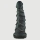 The Beast Grote Platina Siliconen Dildo Met Ribbels 27 cm - Zwart