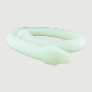 Cobra In My Ass Platin Silikon Großer Anal Dildo für Tiefenspiel 100 cm - leuchtend