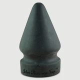 Der Butt Spreader Platinum Silikon Großer Butt Plug 17,8 cm - Schwarz