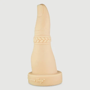 Just One Finger Dildo cu deschidere mare din silicon platinat 28 cm - Carnea