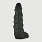 The Ladder Realistische Platina Silicone X-Large Dildo Met Ribbels 34 cm - Zwart