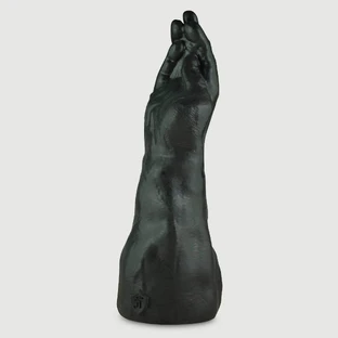 Grande main de fisting en silicone platine 35,5 cm - Noir