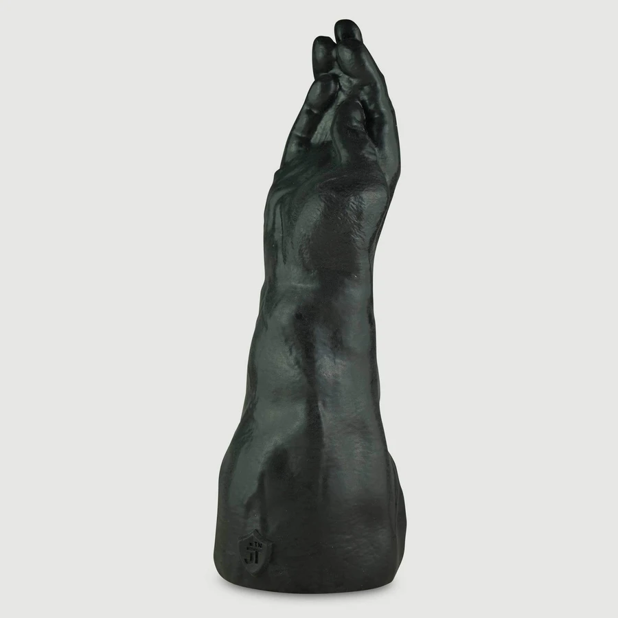 Grande main de fisting en silicone platine 35,5 cm - Noir