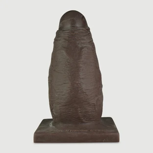 All The Girth Platinum Silikon X-Large Dildo für Stretching 31 cm - Braun