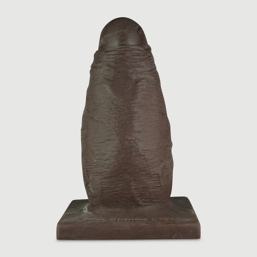 All The Girth Platinum Silikon X-Large Dildo für Stretching 31 cm - Braun