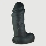 Fat Boy Platinum Silikon Großer Realistischer Dildo Mit Kugeln 25,4 cm - Schwarz