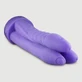 The Praying Dick Textured Platinum Silicone X-Large Dildo 43 cm - Violet
