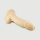 The Dicky Way Large Platinum Silikon Dildo mit Kugeln 25,40 cm - Fleisch