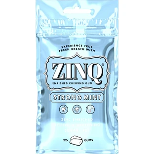 Zinq Strong Mint Kaugummi 22 Stück.