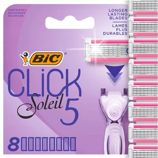 Bic Click Soleil 5 Ersatz-Rasierklingen 8 Stück