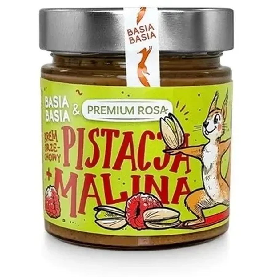 Basia Basia Alpi - Pistachio and Raspberry Peanut Cream 195 g