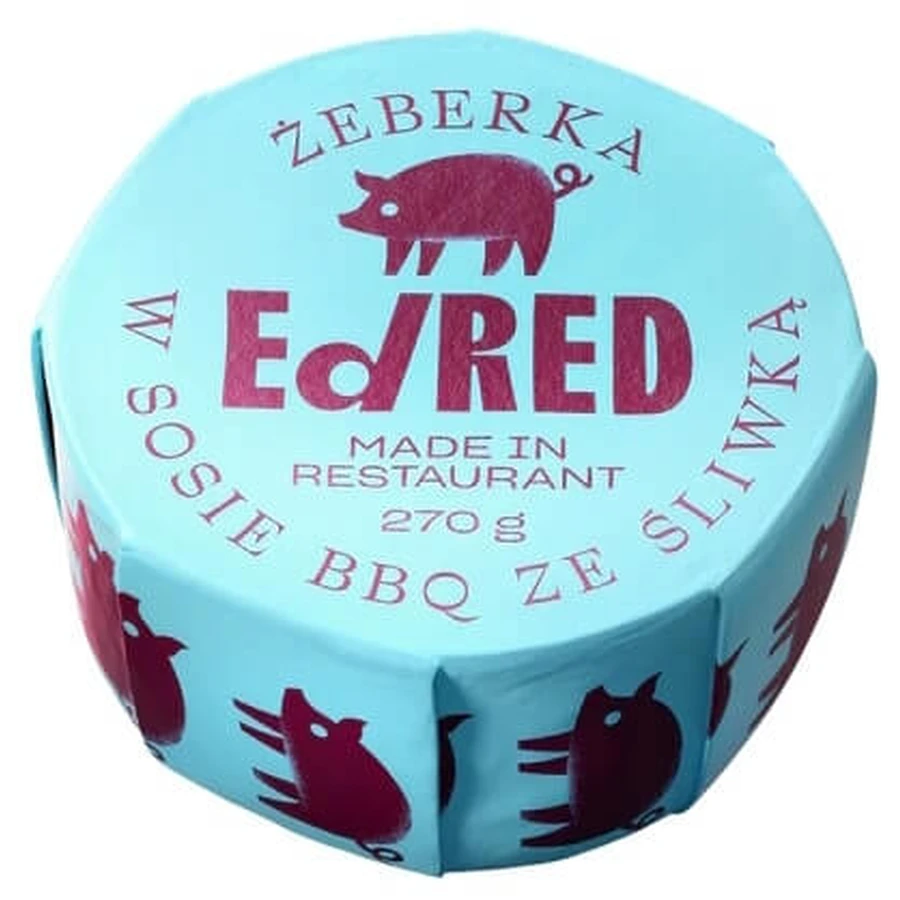 Ed Red Ribs en sauce BBQ avec des prunes 270 g
