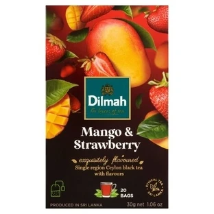 Dilmah Ceylon black tea Mango Strawberry 20 bags