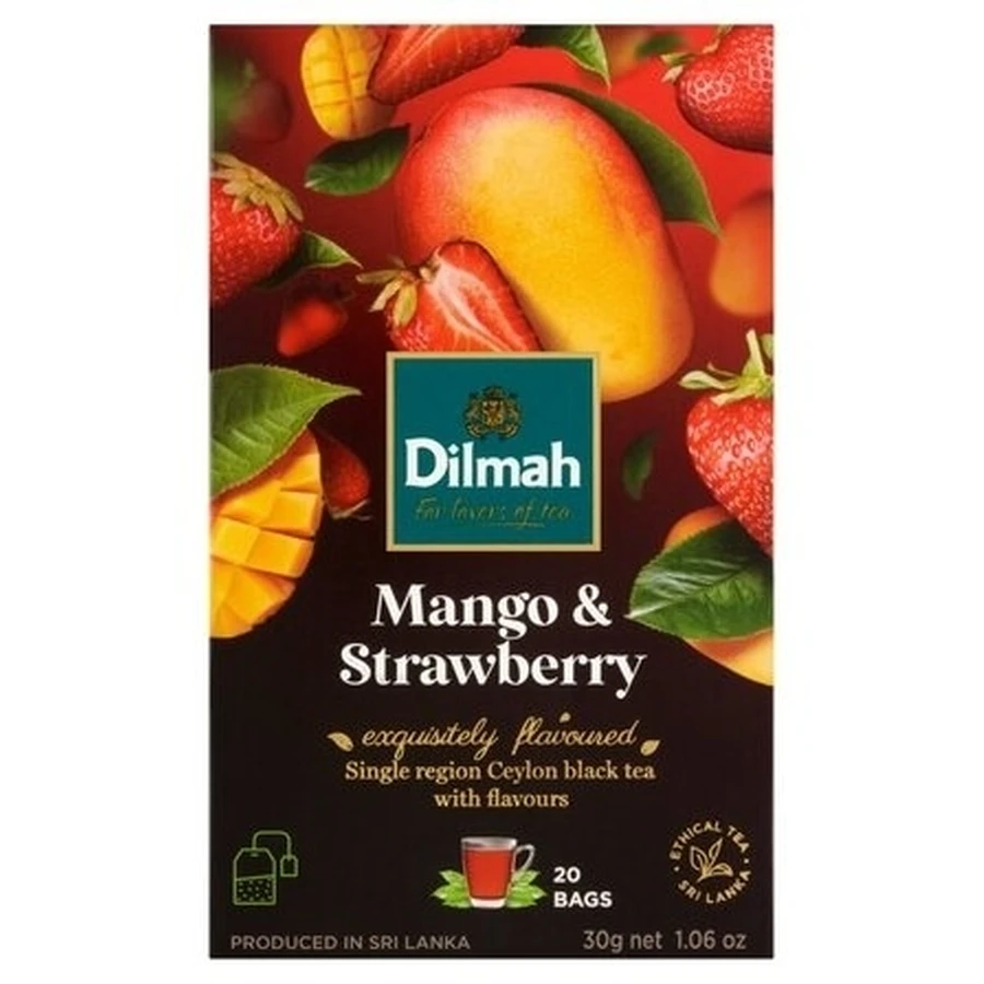 Dilmah Ceylon black tea Mango Strawberry 20 bags